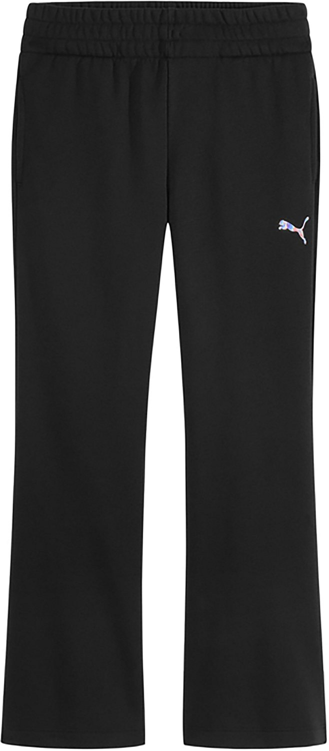 PUMA Girls’ Galactic Cotton Fleece Flare Pants
