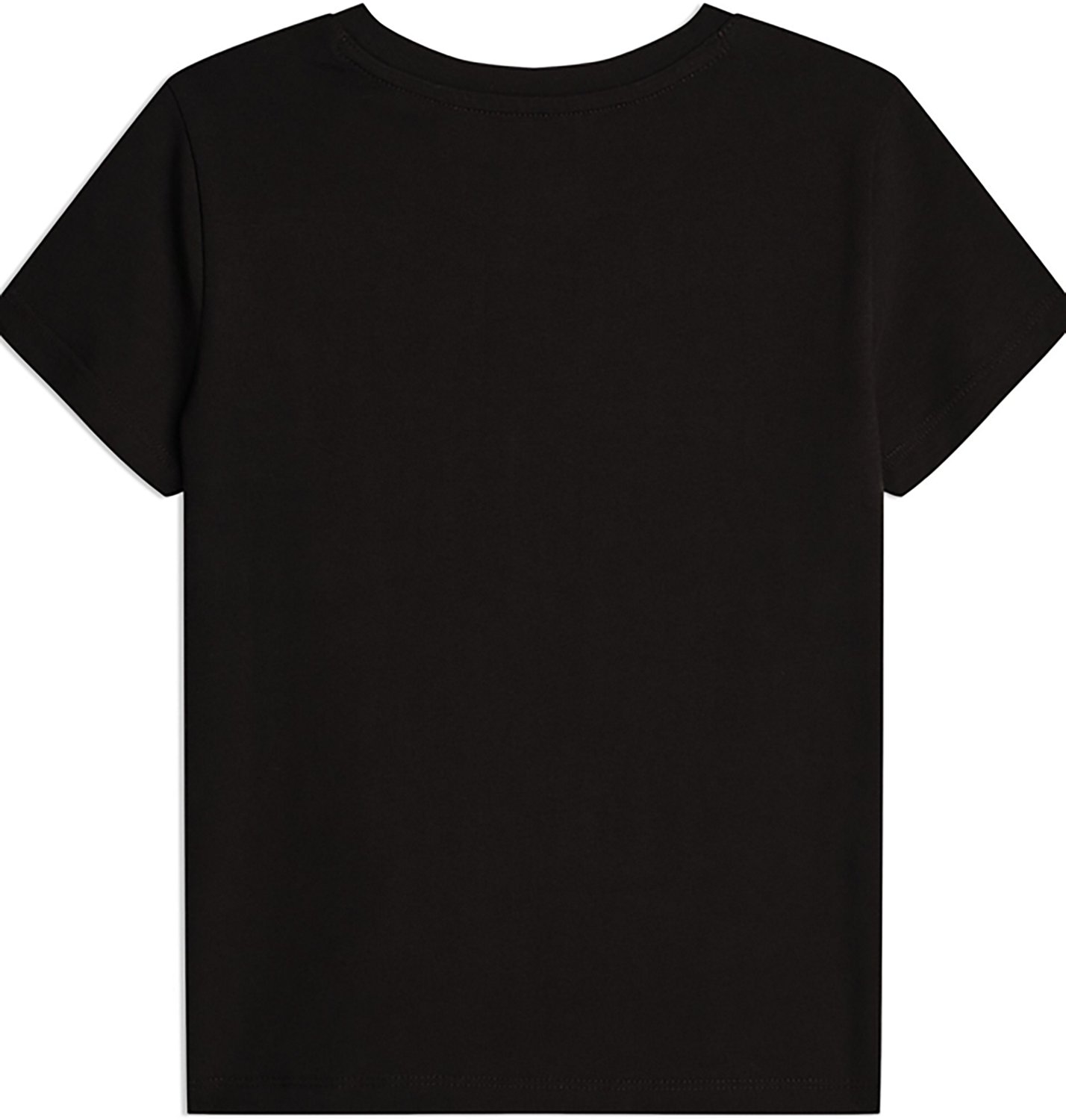 PUMA Girls’ 4-6X Foundations Cotton/Spandex Stretch Jersey Baby T-shirt