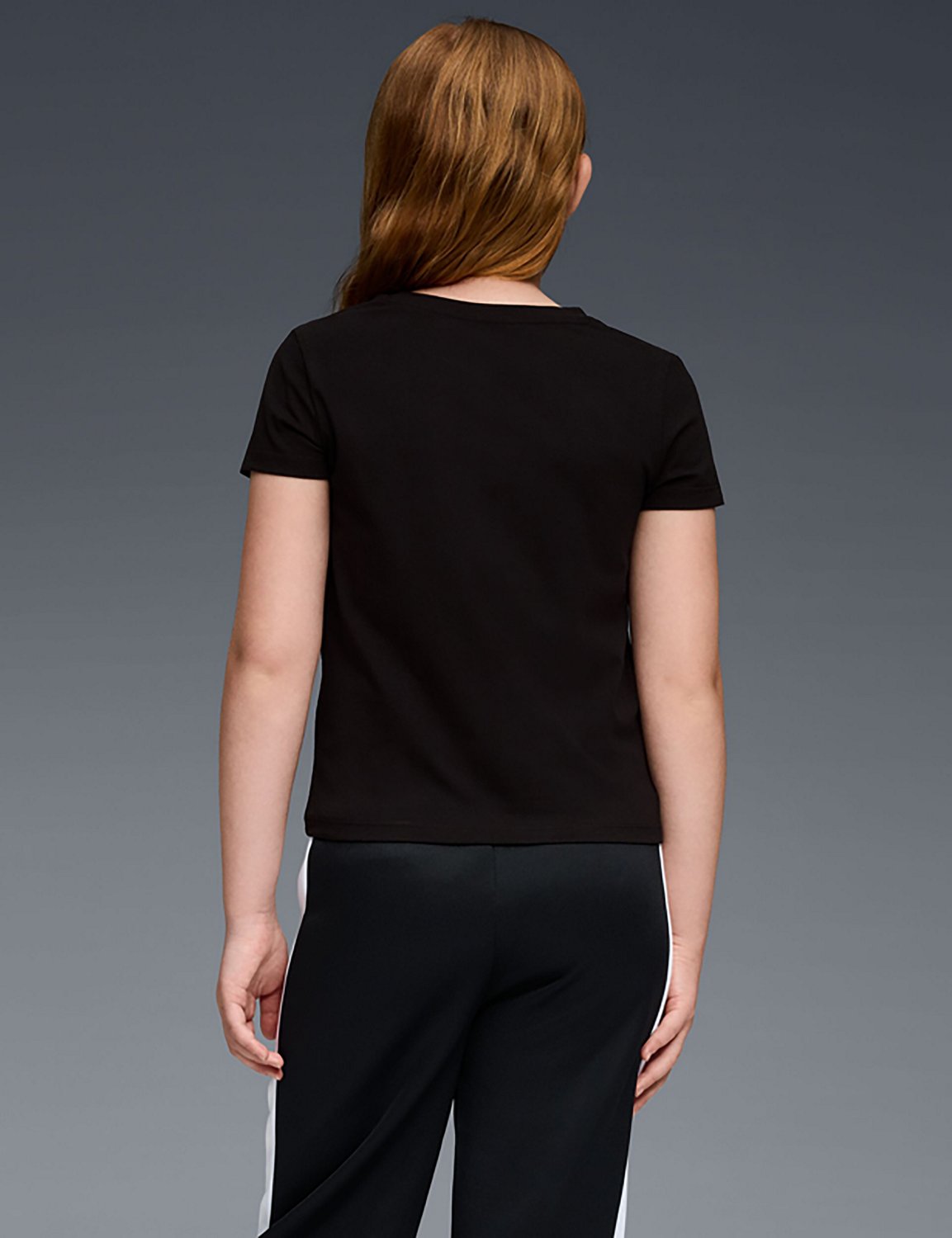 PUMA Girls’ 4-6X Foundations Cotton/Spandex Stretch Jersey Baby T-shirt - view number 2