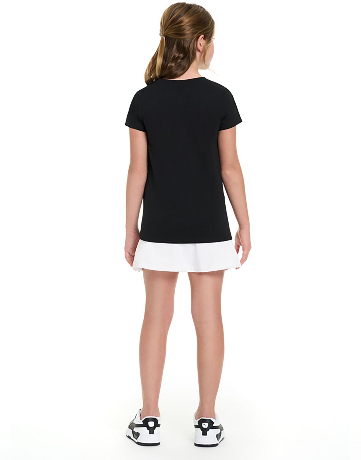 PUMA Girls’ 4-6X Foundations No.1 Logo T-shirt - view number 2