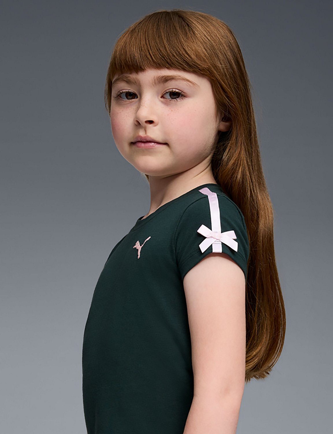 PUMA Girls’ 4-6X Bow Society Pack Cotton/Spandex Baby T-shirt - view number 3