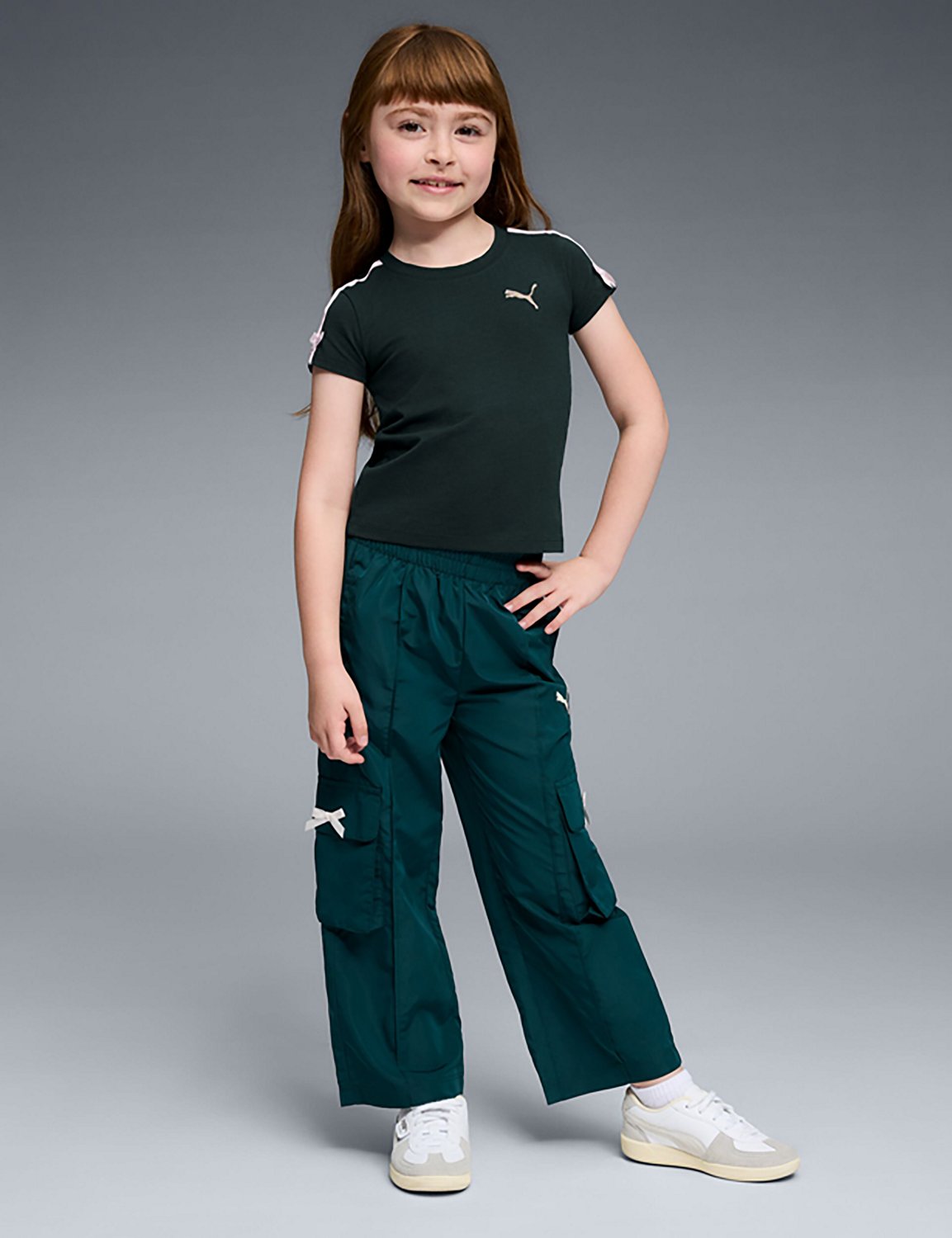 PUMA Girls’ 4-6X Bow Society Pack Cotton/Spandex Baby T-shirt - view number 4