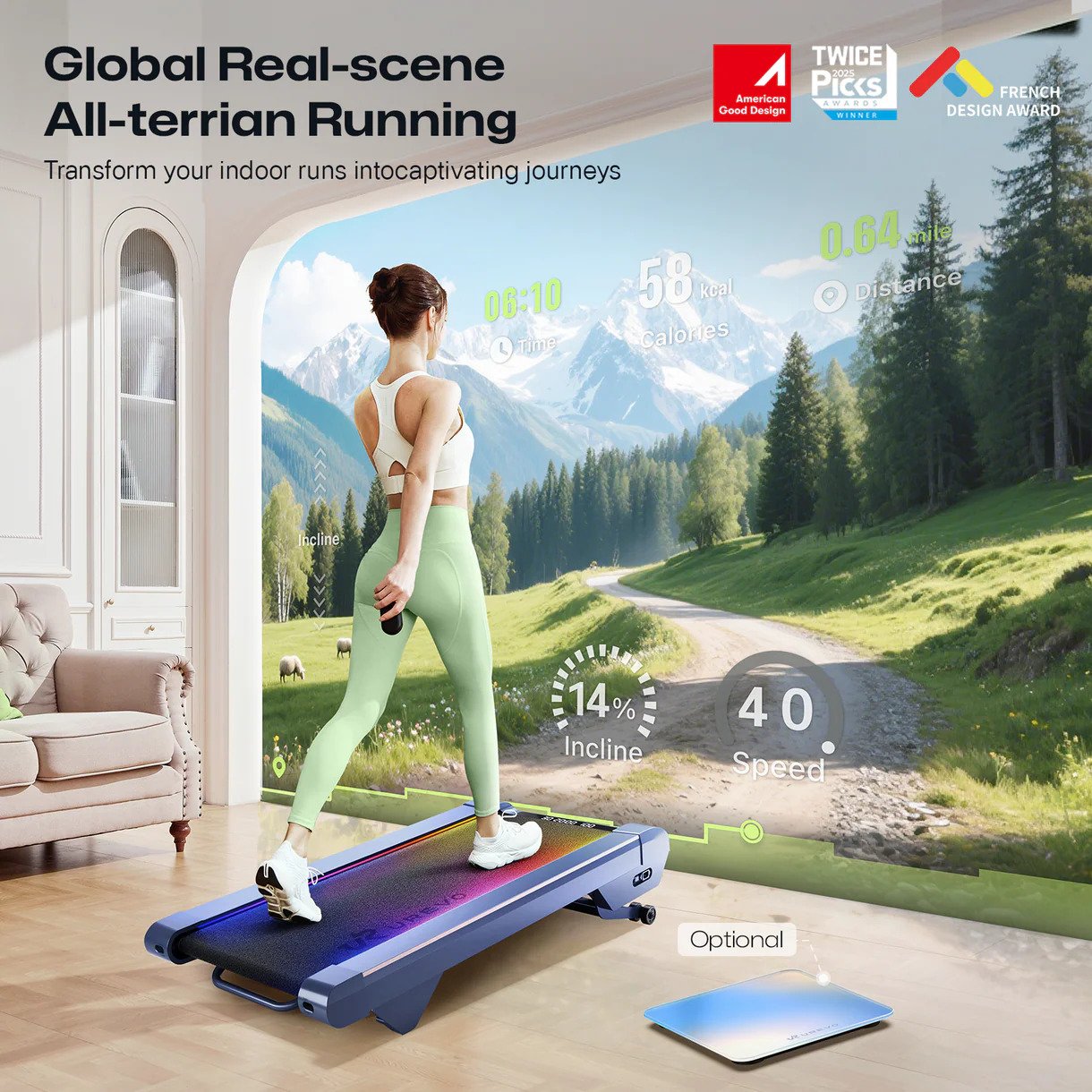 UREVO Cyberpad Home Treadmill - view number 5
