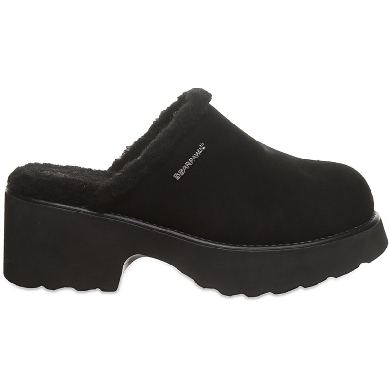 Bearpaw Women's Marnie Suede Slip-On Clogs - Black