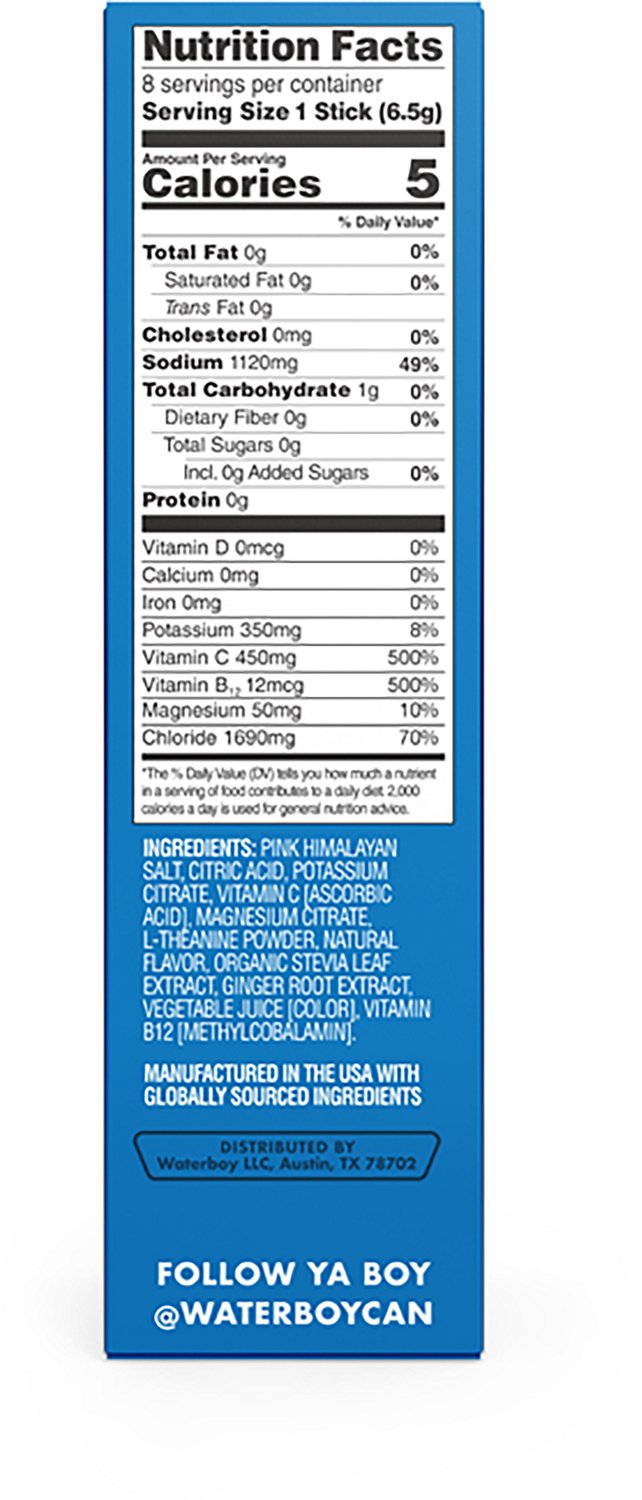 Waterboy Weekend Recovery Hydration Sticks 8-Pack                                                                                - view number 3