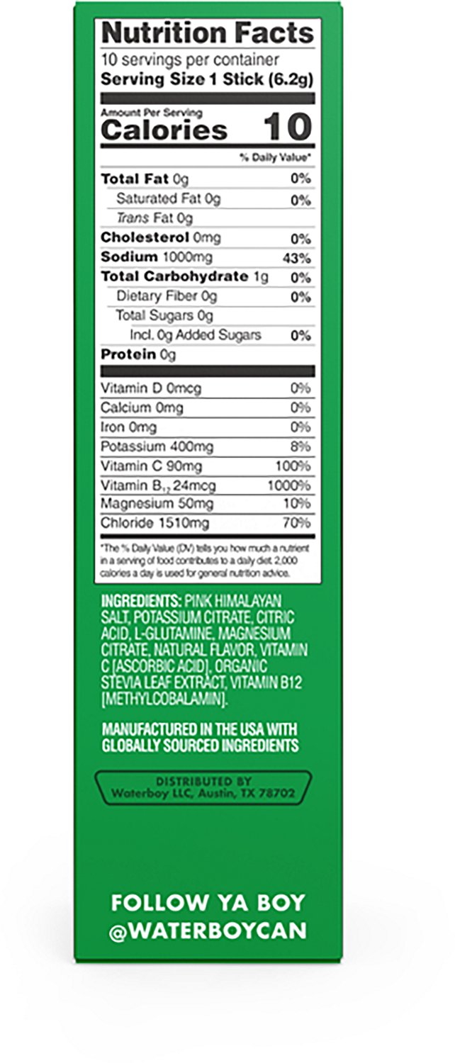 Waterboy Workout Hydration Sticks 10-Pack                                                                                        - view number 3