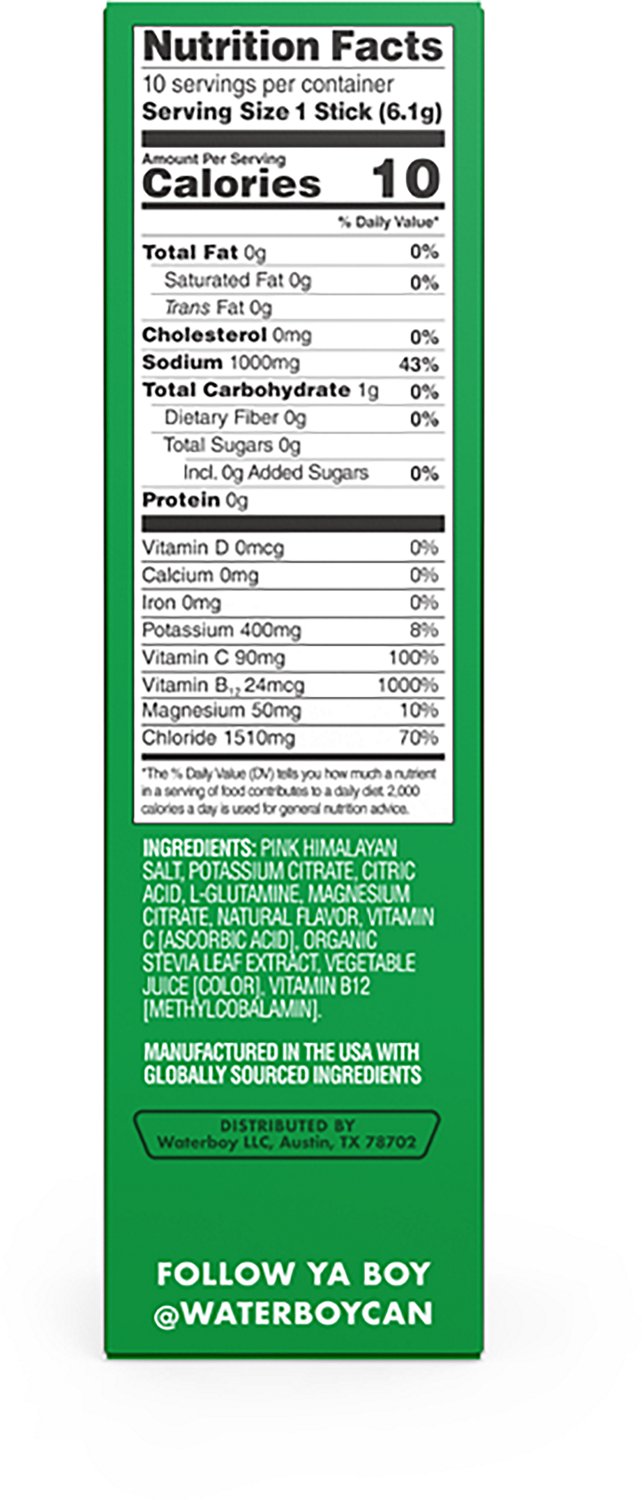 Waterboy Workout Hydration Sticks 10-Pack                                                                                        - view number 3