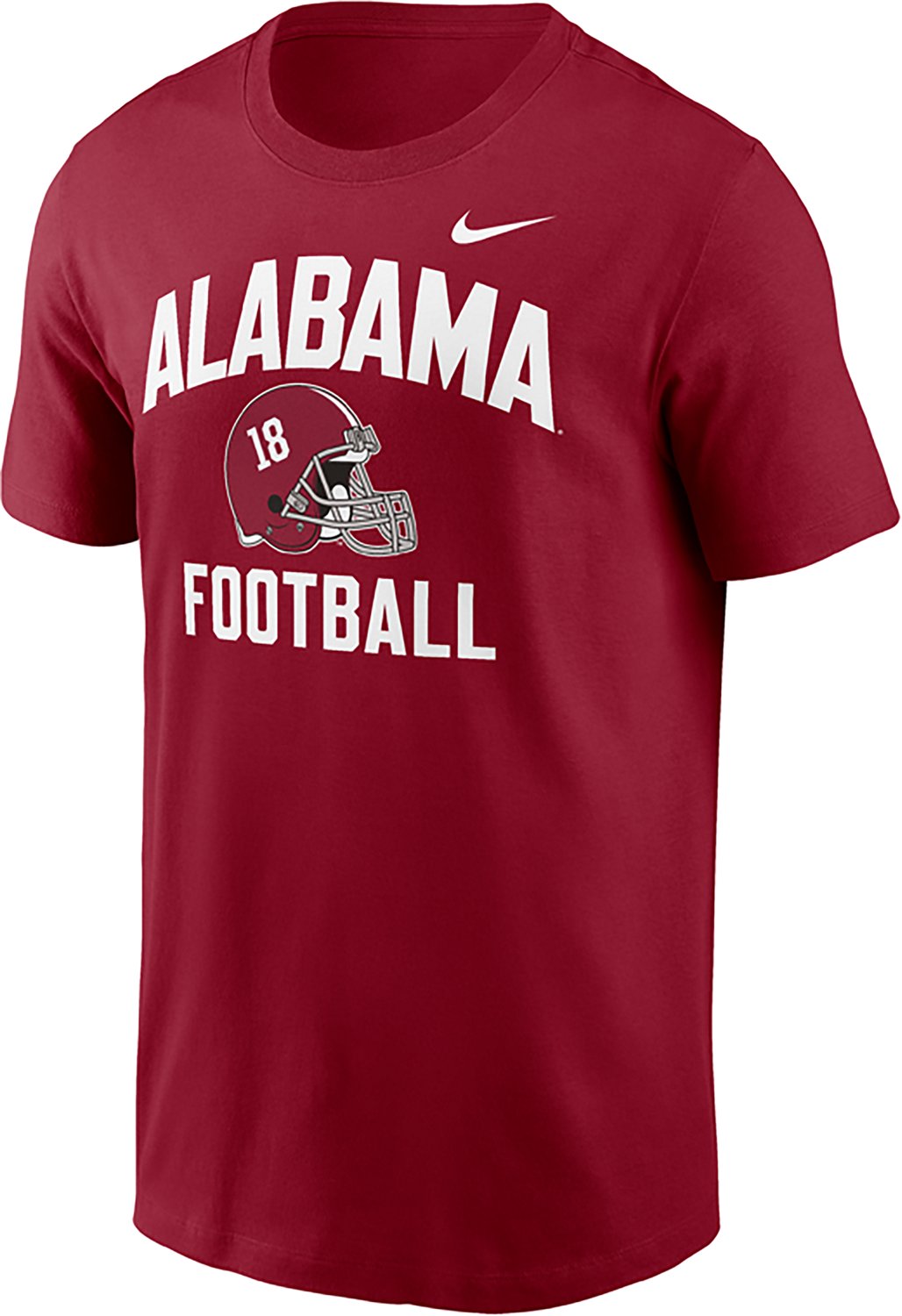 Nike Men's University of Alabama Team Arch Football Helmet Graphic T-shirt - view number 2