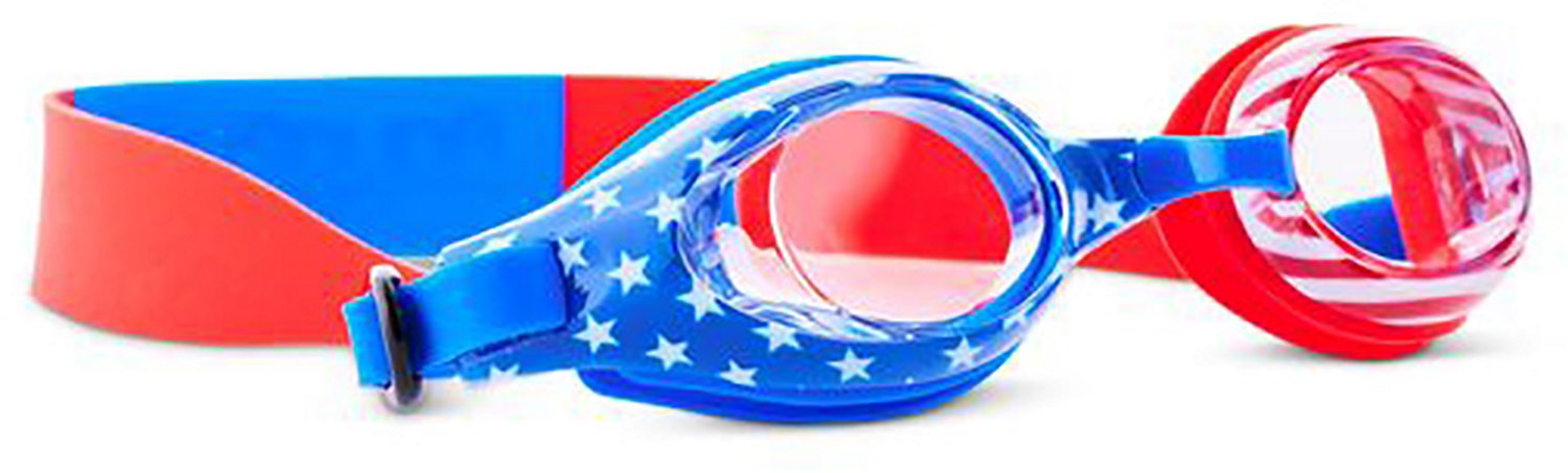 Aqua2ude Kids’ Red White and Blue Swim Goggles - view number 2