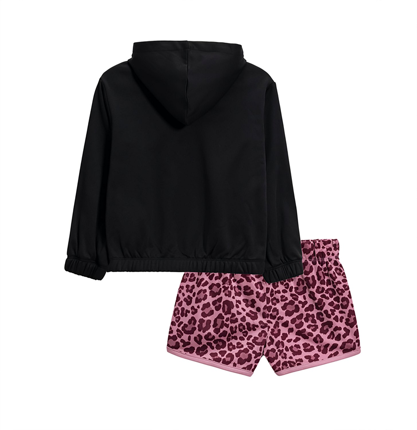 PUMA Girls’ 4-6X Poly Fleece Hoodie & Poly Tricot Short Set - view number 2