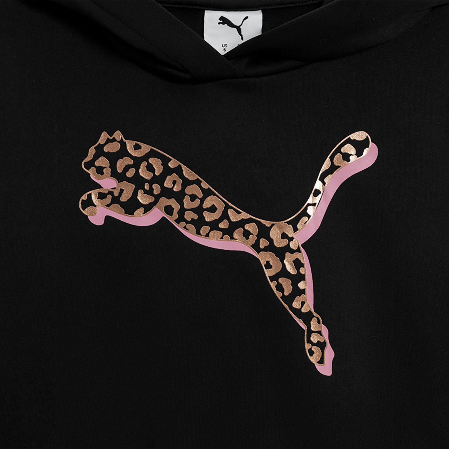 PUMA Girls’ 4-6X Poly Fleece Hoodie & Poly Tricot Short Set - view number 3