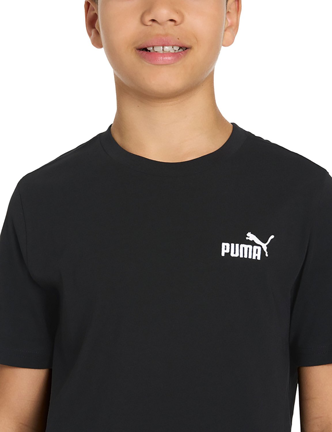 PUMA Boys’ Essentials Basics No 1 Logo T-shirt - view number 3
