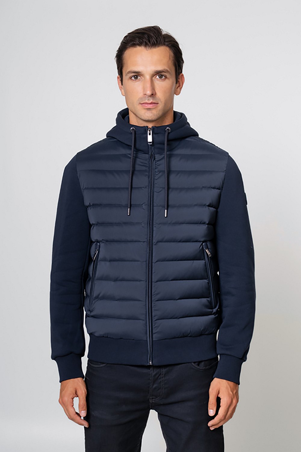 The Recycled Planet Men’s Lenny Quilted Fleece Hoodie