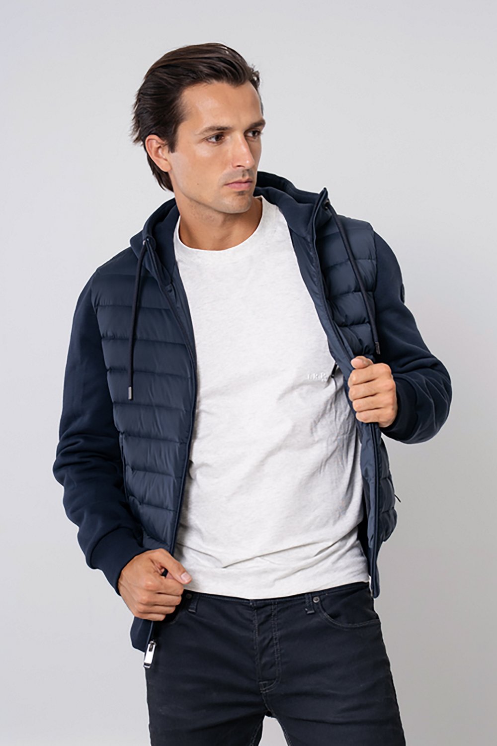 The Recycled Planet Men’s Lenny Quilted Fleece Hoodie - view number 5