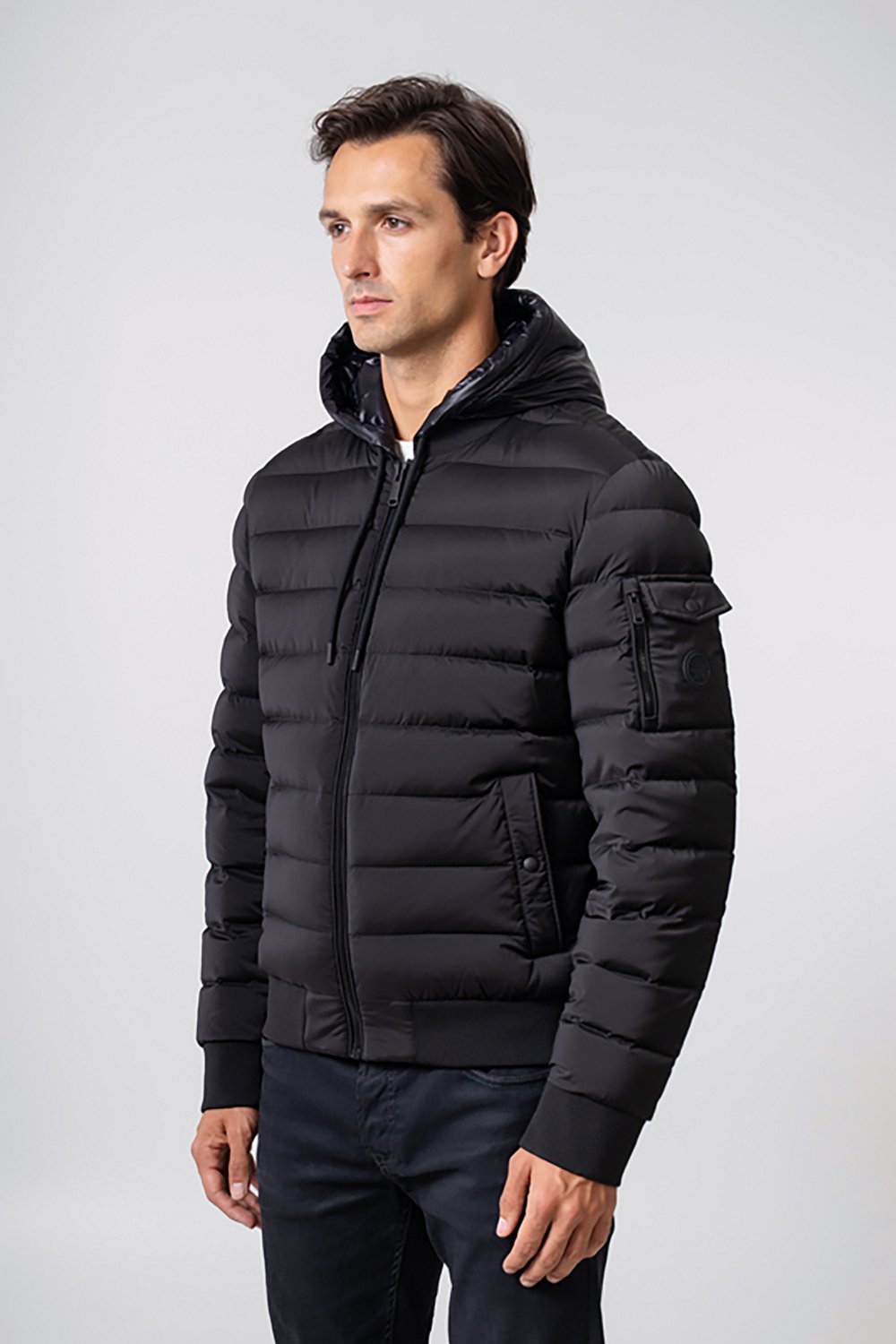The Recycled Planet Men’s Tanker Quilted Bibby Jacket - view number 2