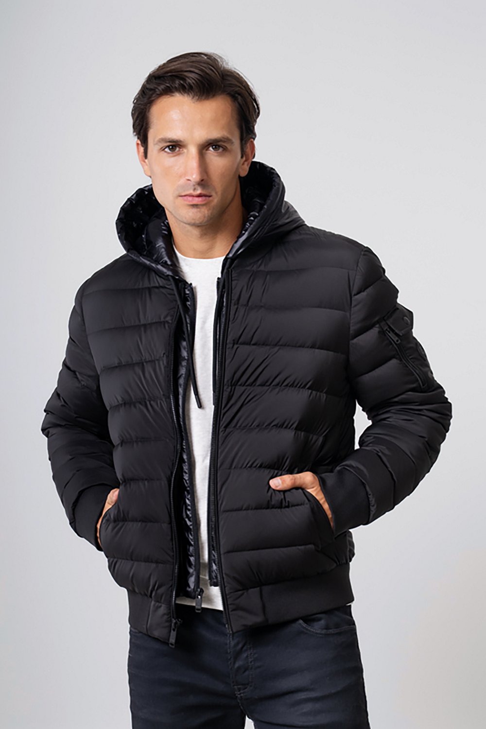 The Recycled Planet Men’s Tanker Quilted Bibby Jacket - view number 5