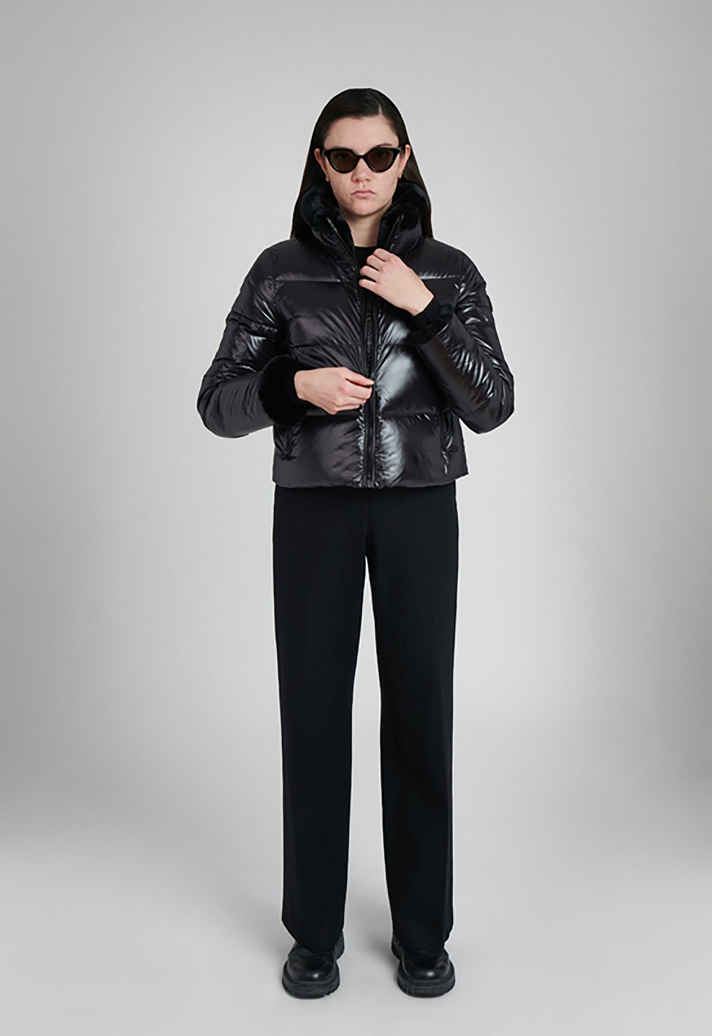 The Recycled Planet Women's Cropped Hipster with Collar