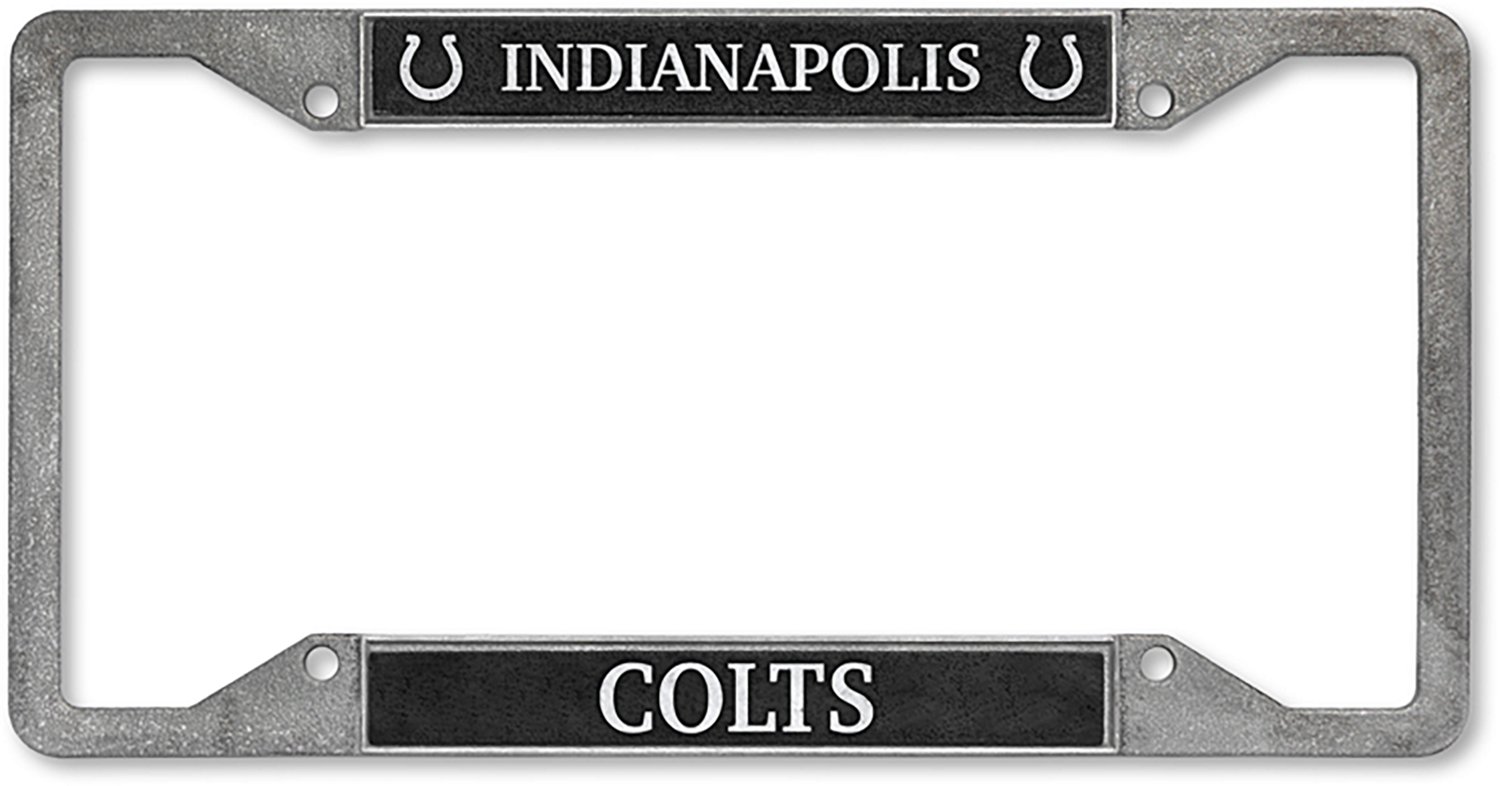 Rico Indianapolis Colts 4 Corner Pewter License Plate Frame