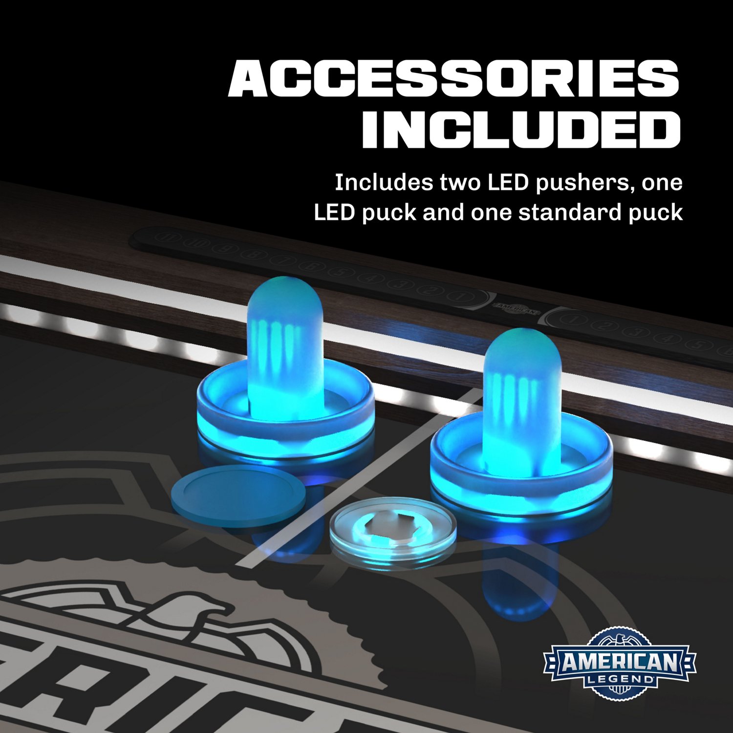 American Legend 72" Windsor W-Leg Air Hockey Table - view number 5