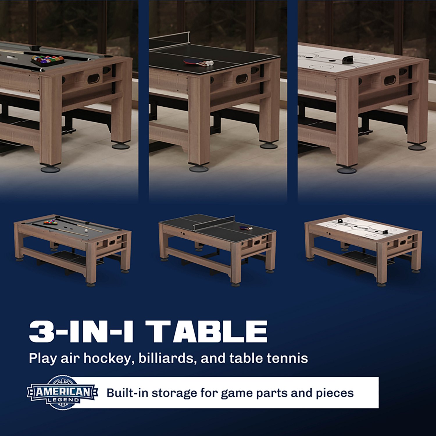 American Legend Windsor 84" 3-In-1 Swivel Table - view number 4