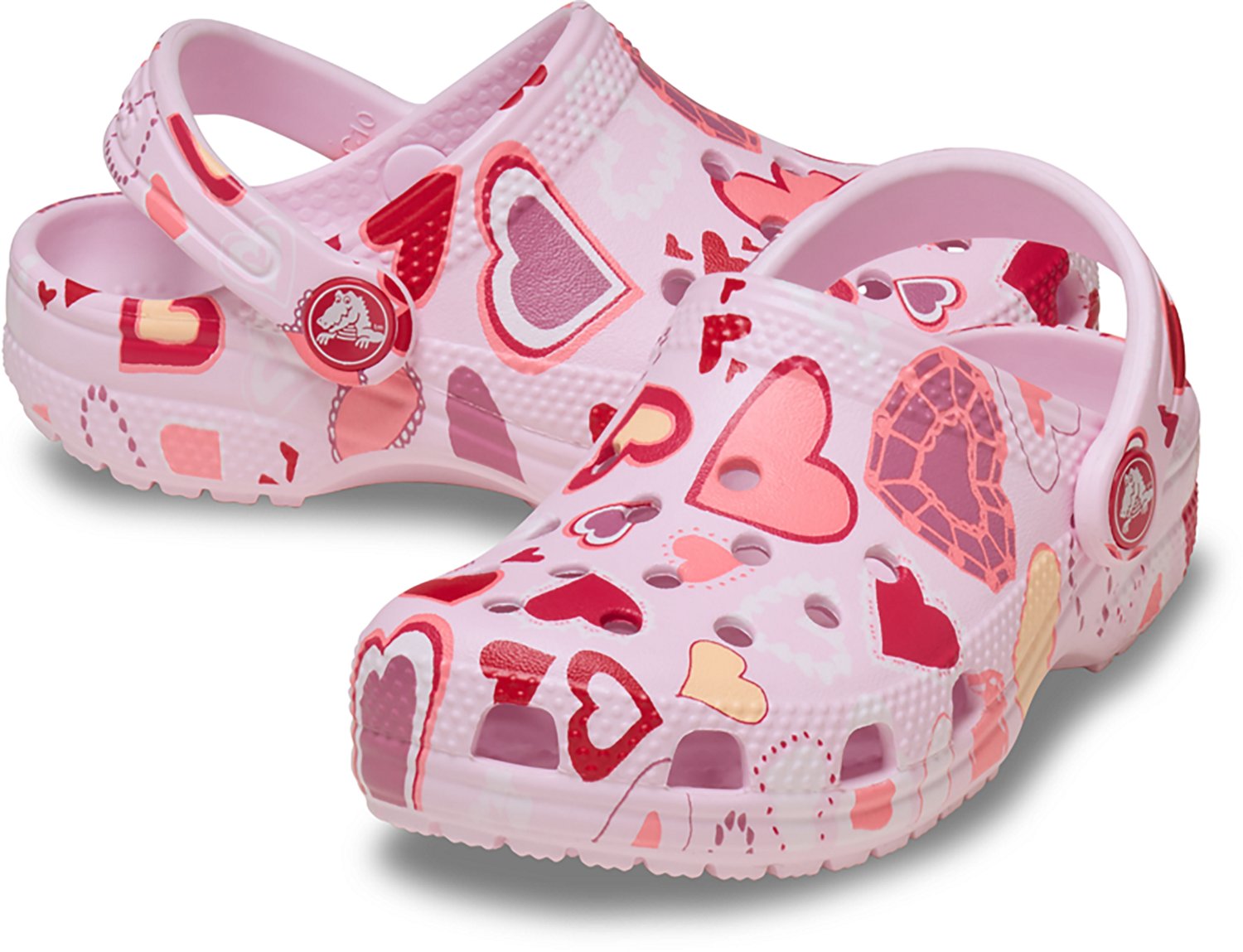 Crocs Girls' Classic Valentine Hearts Clogs - view number 6