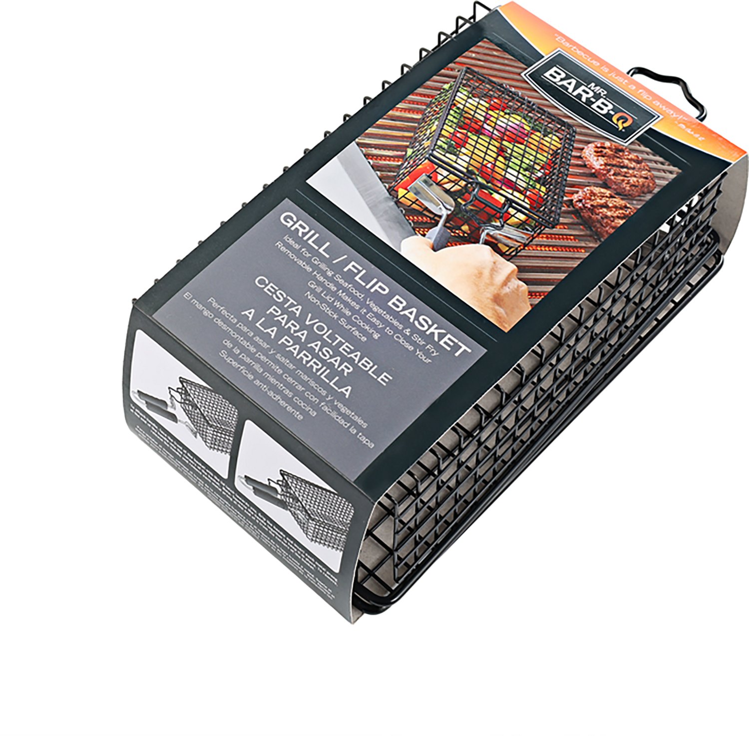 Mr. Bar-B-Q Grill/Flip Basket With Removable Handle - view number 5