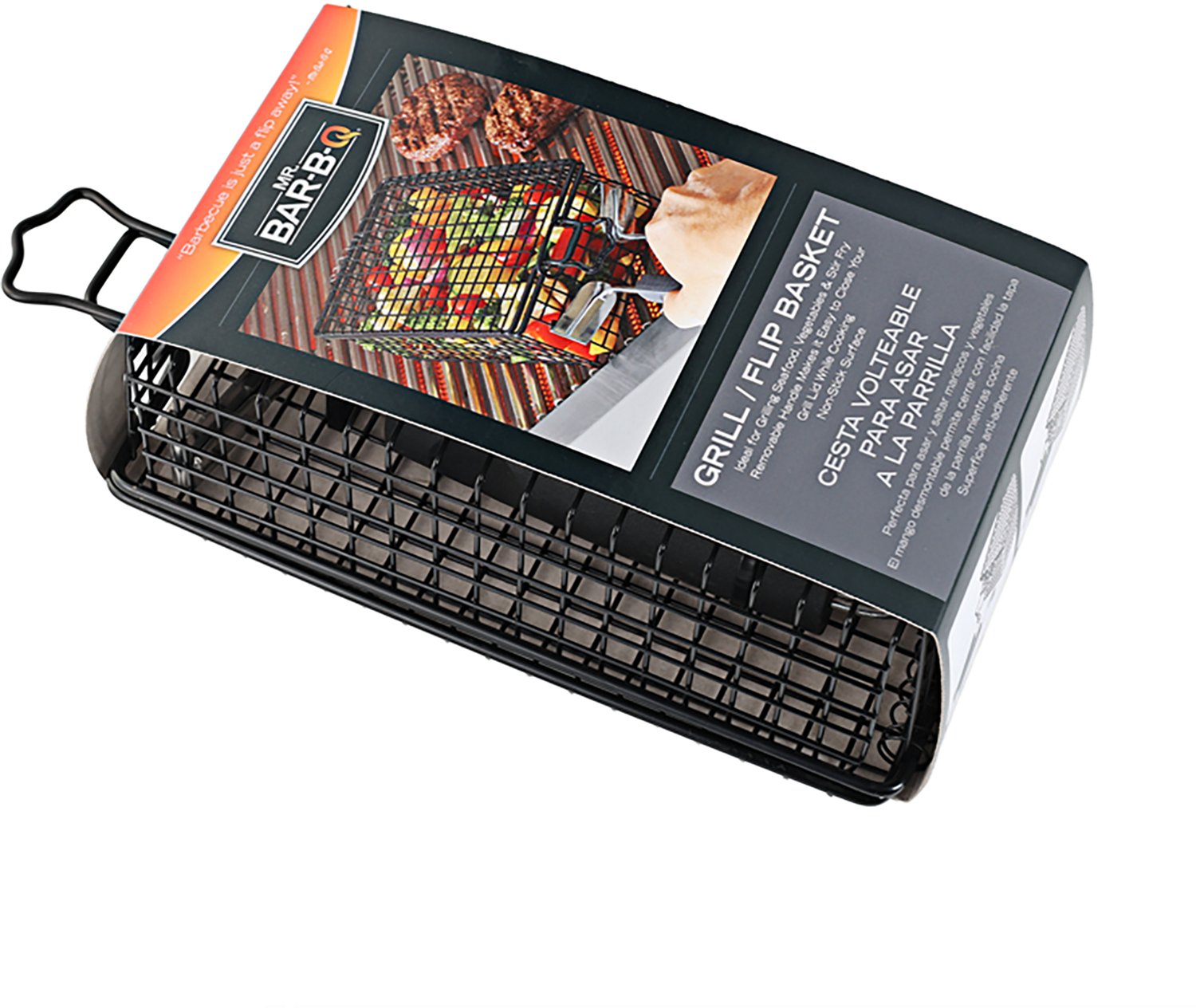 Mr. Bar-B-Q Grill/Flip Basket With Removable Handle - view number 6