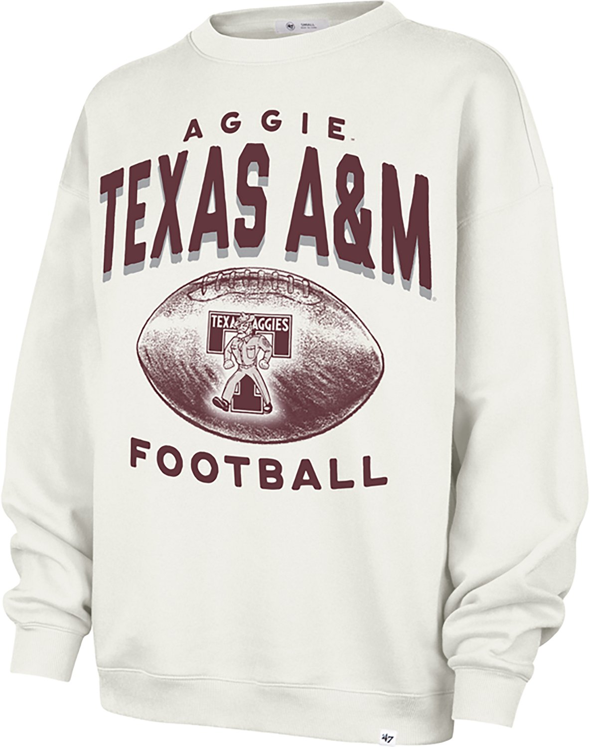 ‘47 Texas A&M University Women’s Arch Cloud Football Oversized Crew