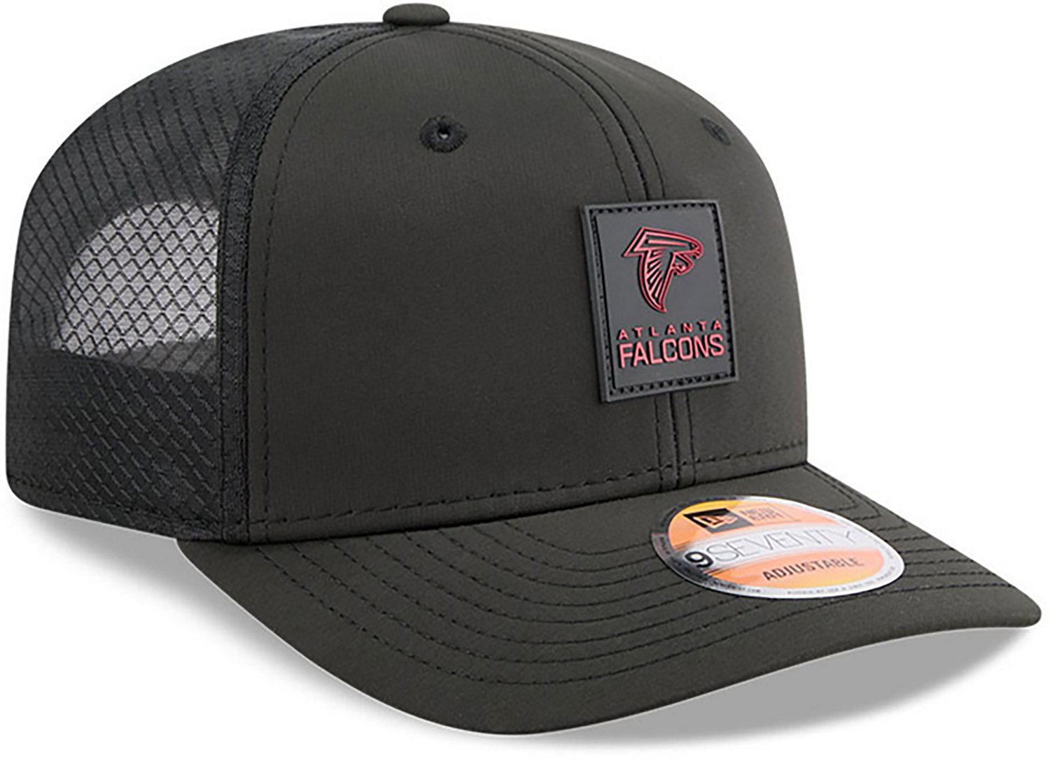 New Era Adults' Atlanta Falcons Sideline Quill Tech 9SEVENTY Trucker Cap - view number 3