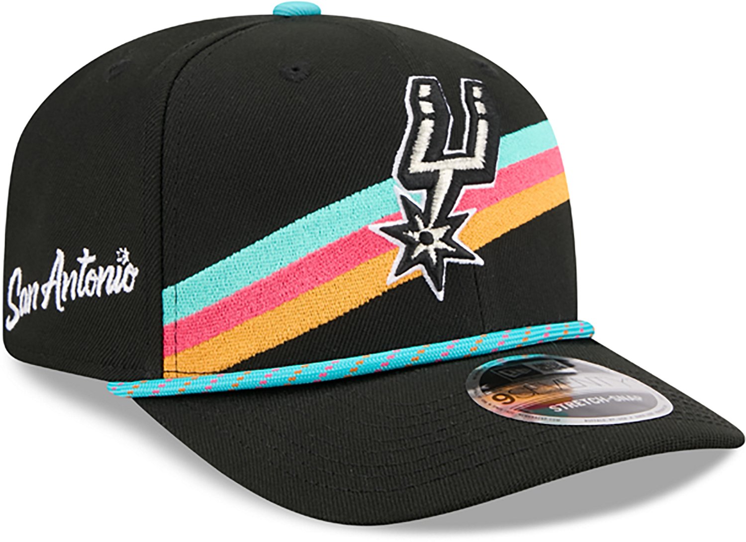 New Era Men's Spurs 25 City Edition 9SEVENTY Cap - view number 3