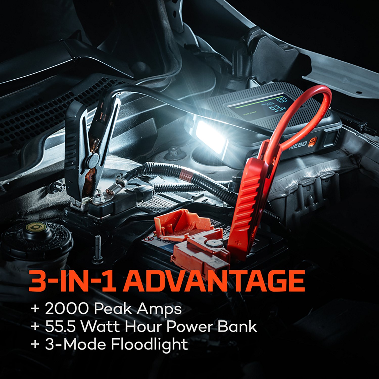 NEBO Assist 1500XP Jump Starter and Air Compressor