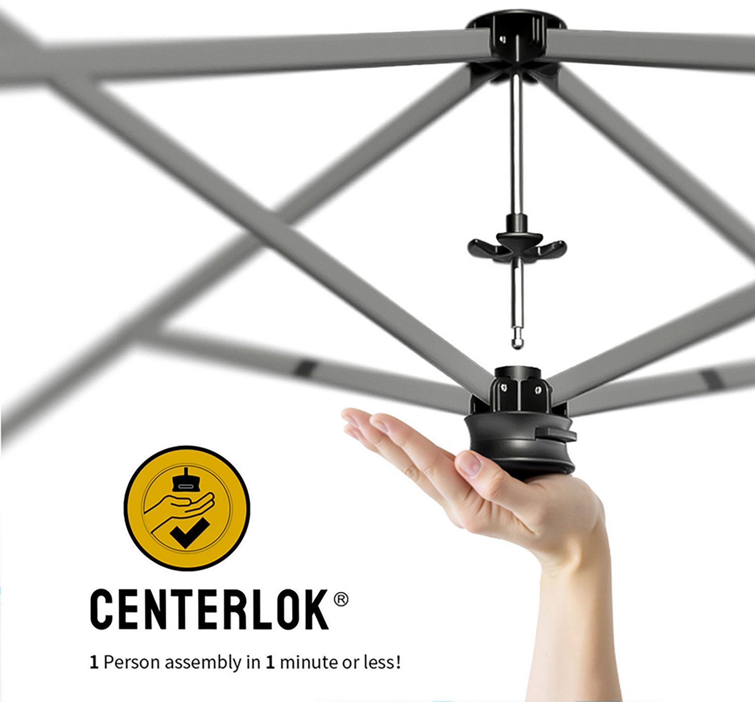 Academy Sports + Outdoors One Push 10 ft x 10 ft Straight Leg Come And Take It Canopy - view number 3