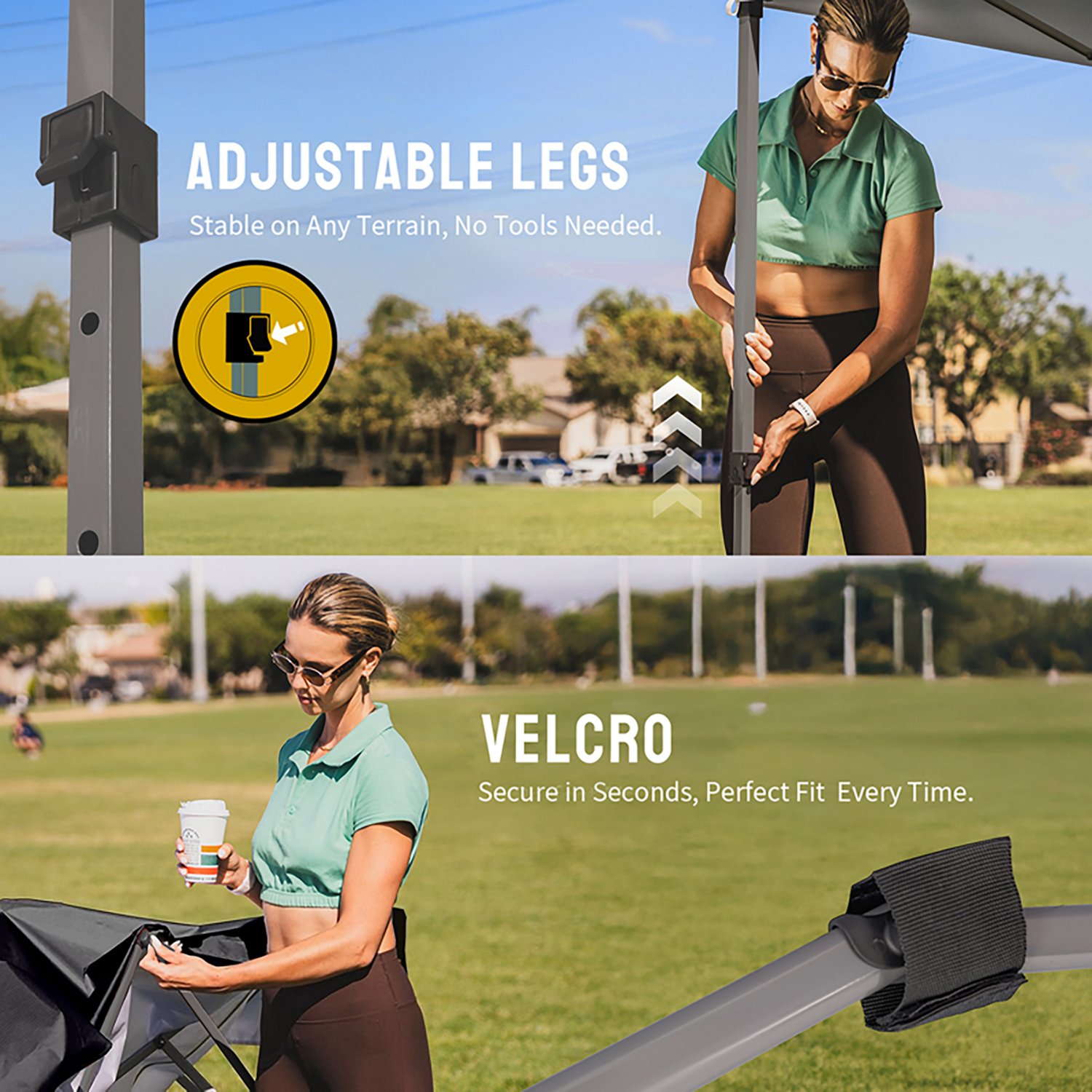 Academy Sports + Outdoors One Push 10 ft x 10 ft Straight Leg Come And Take It Canopy - view number 6