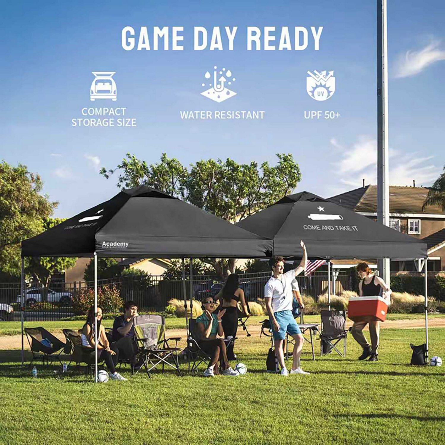 Academy Sports + Outdoors One Push 10 ft x 10 ft Straight Leg Come And Take It Canopy - view number 7