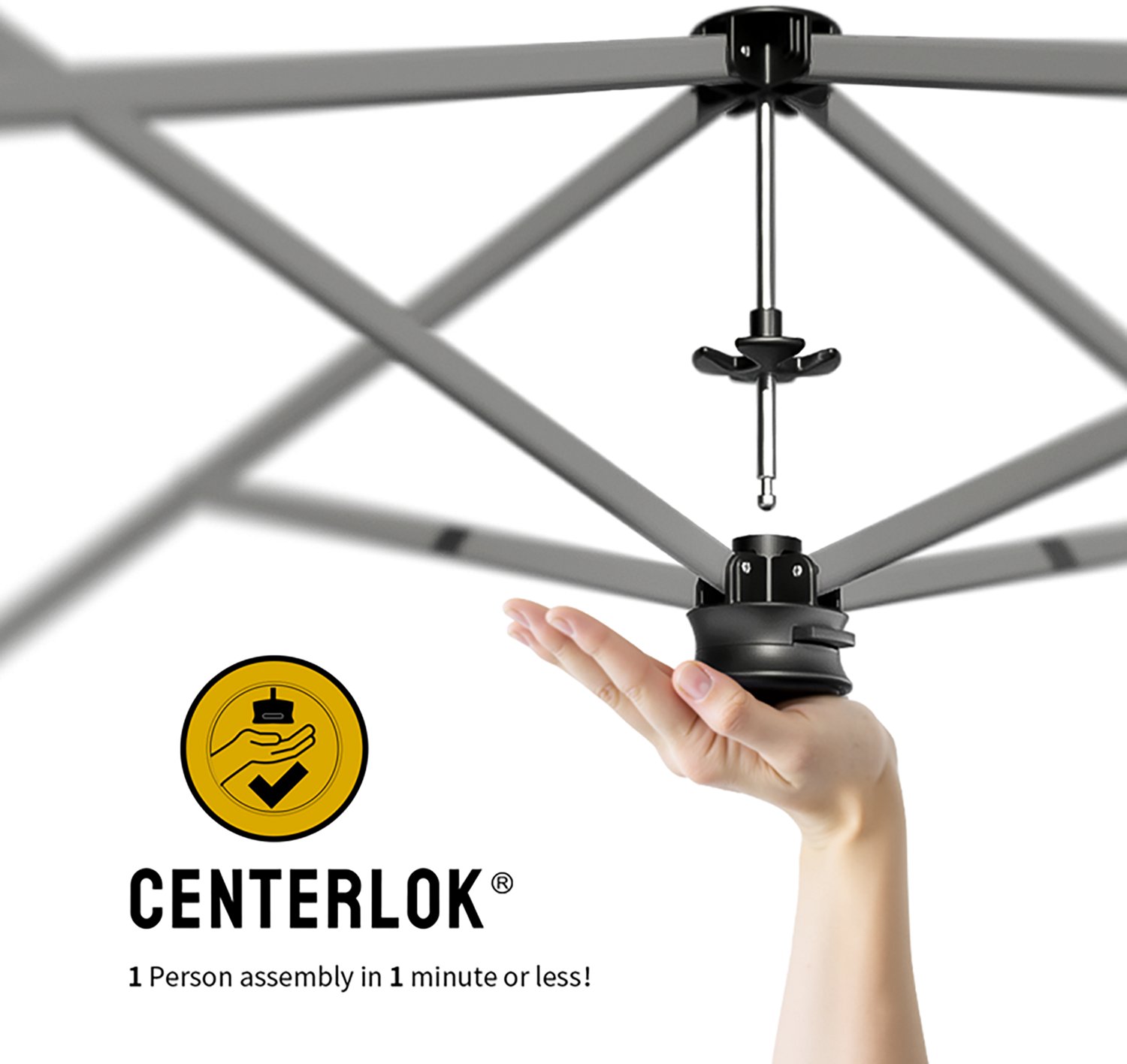 Academy Sports + Outdoors One Push 10 ft x 10 ft Texas Straight Leg Canopy - view number 3