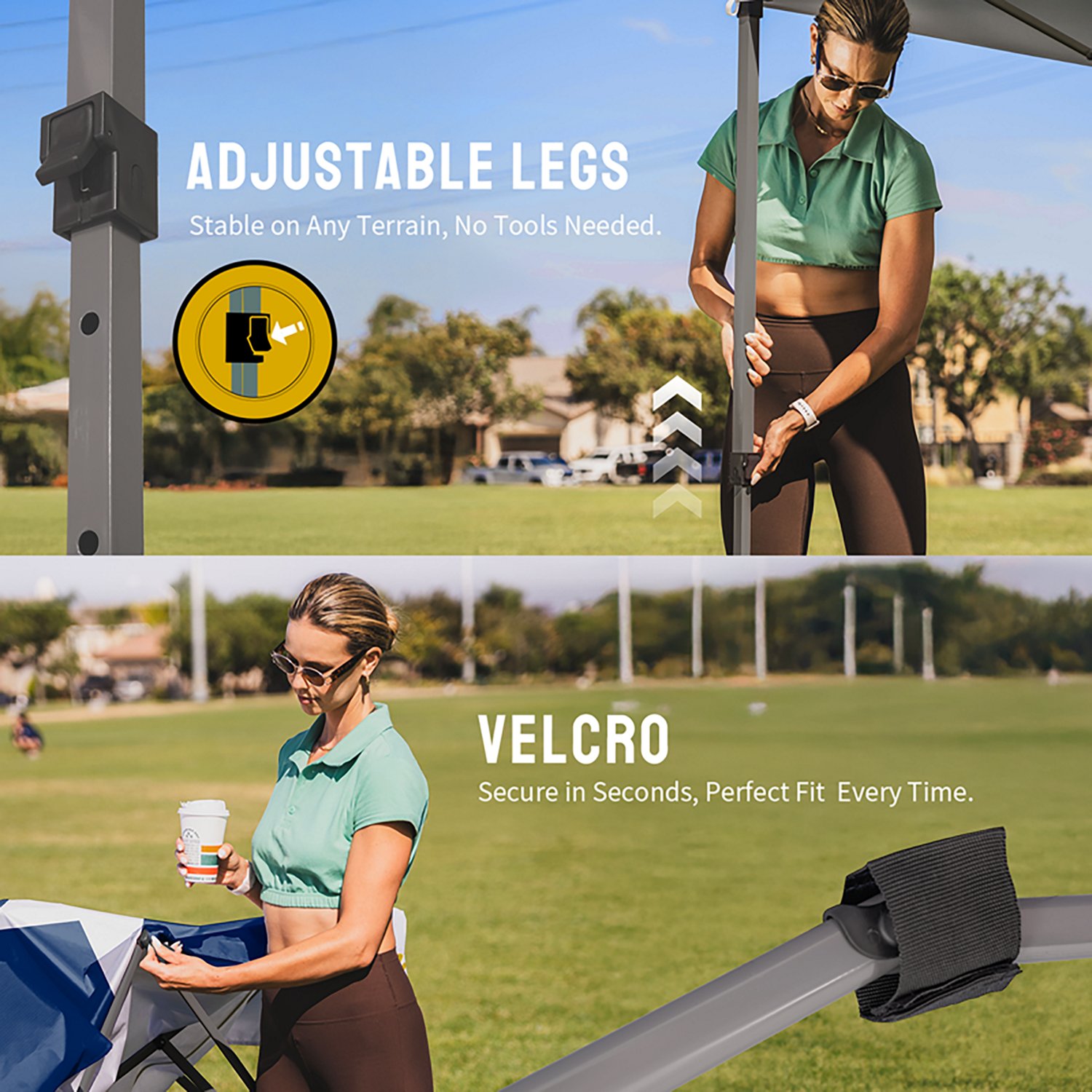 Academy Sports + Outdoors One Push 10 ft x 10 ft Texas Straight Leg Canopy - view number 6