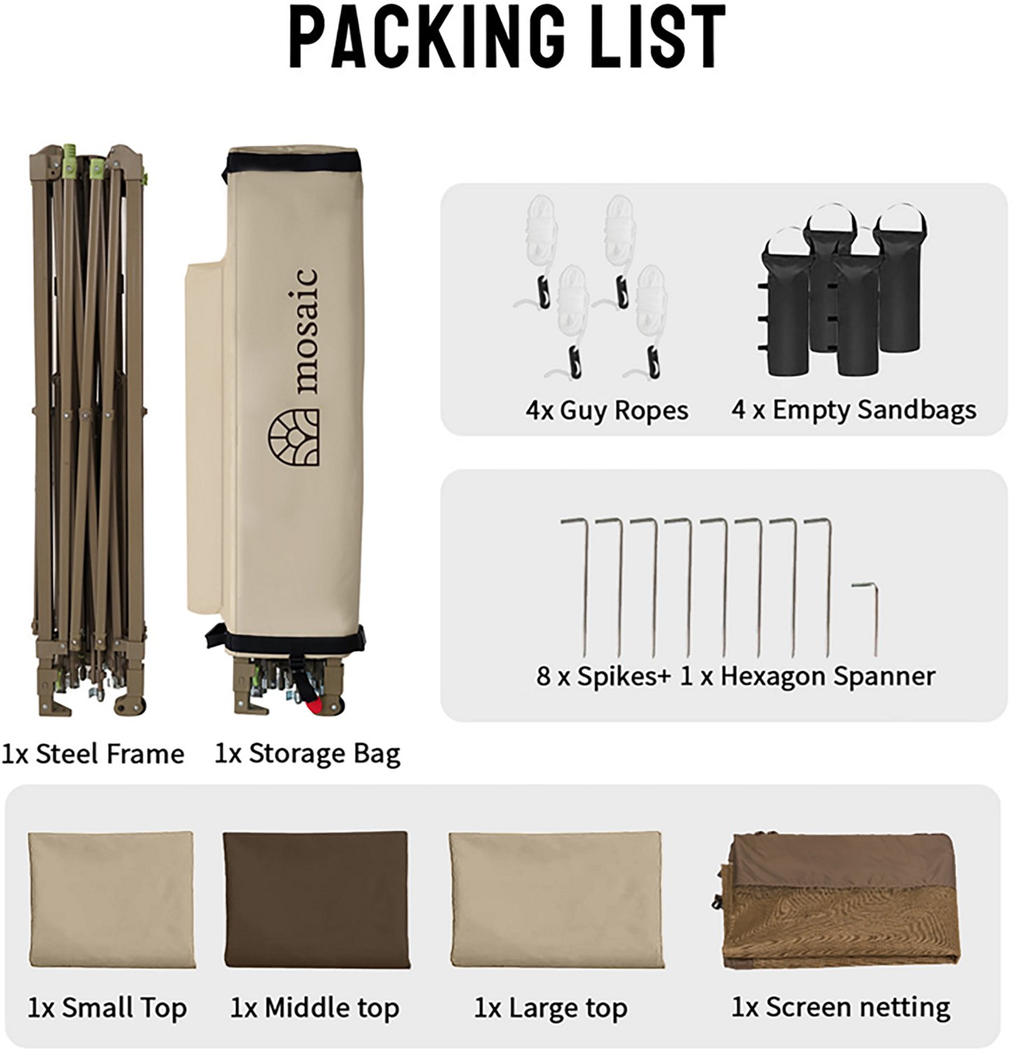 Mosaic 13 ft x 13 ft Triple Pagoda Gazebo Canopy                                                                                 - view number 4