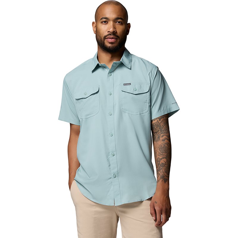 Columbia Men's Utilizer II Solid Short-Sleeve Shirt in Crushed Blue - Size: Medium
