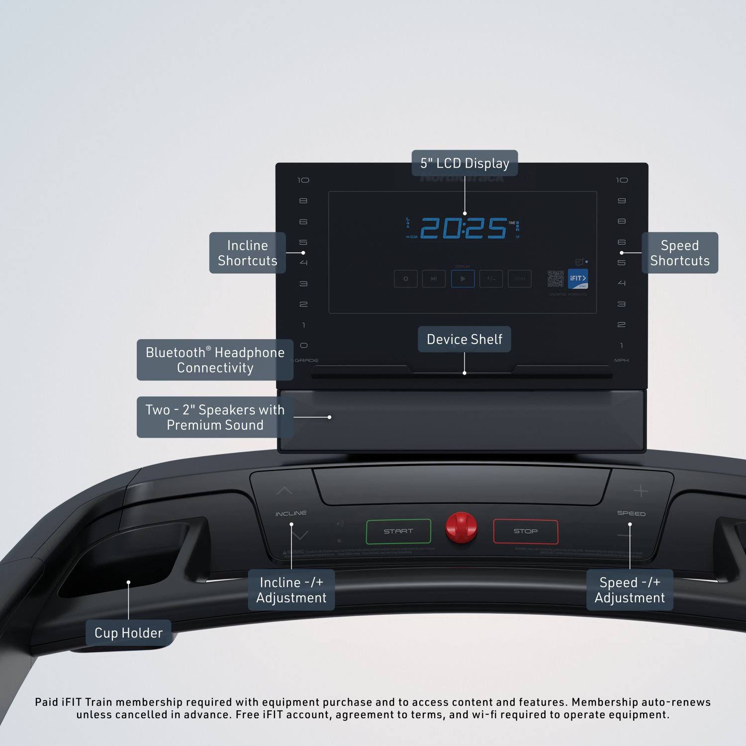 NordicTrack T Series 8 Treadmill with iFIT - view number 3