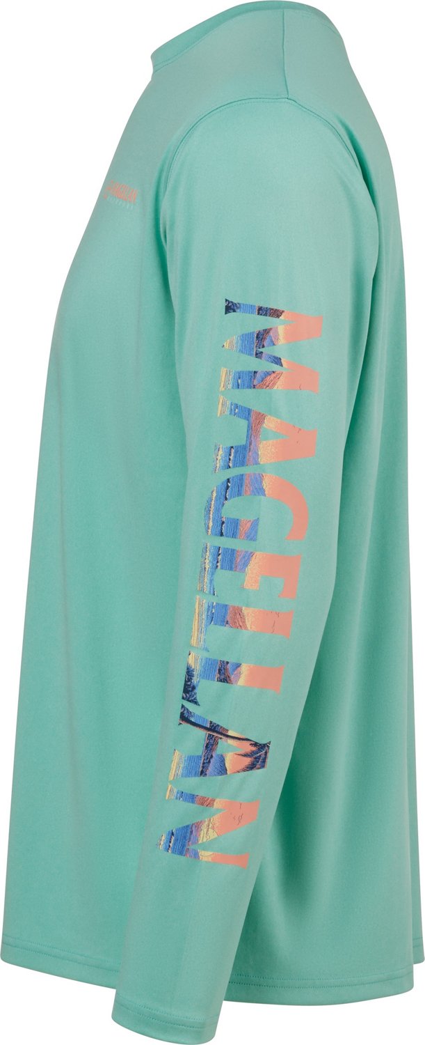 Magellan Outdoors Men's Casting Crew Long Sleeve T-shirt                                                                         - view number 5