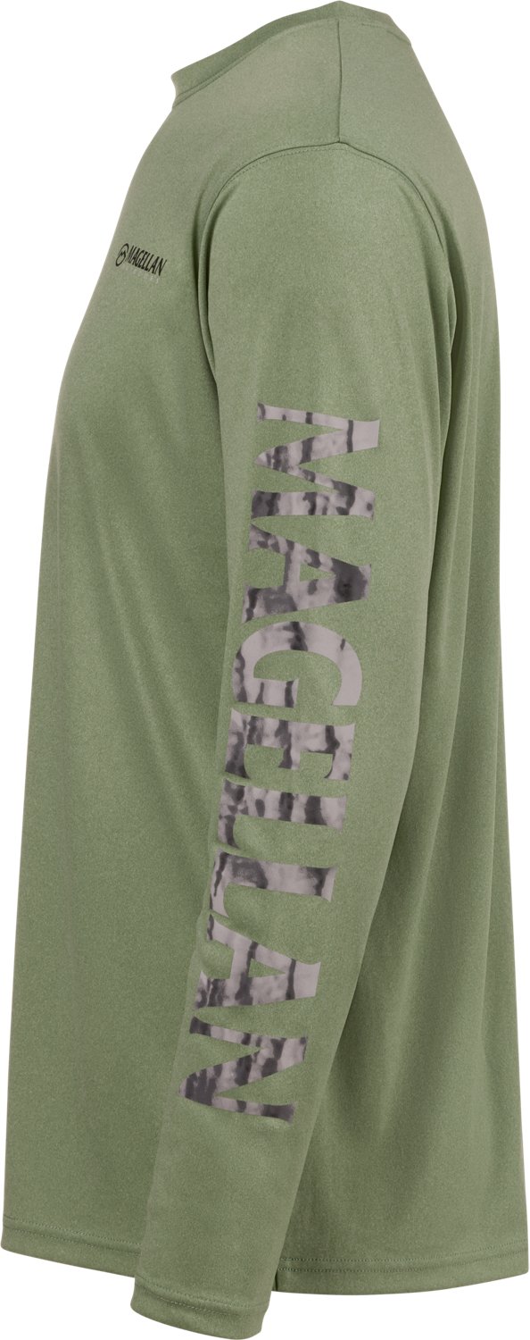 Magellan Outdoors Men's Casting Crew Long Sleeve T-shirt                                                                         - view number 3