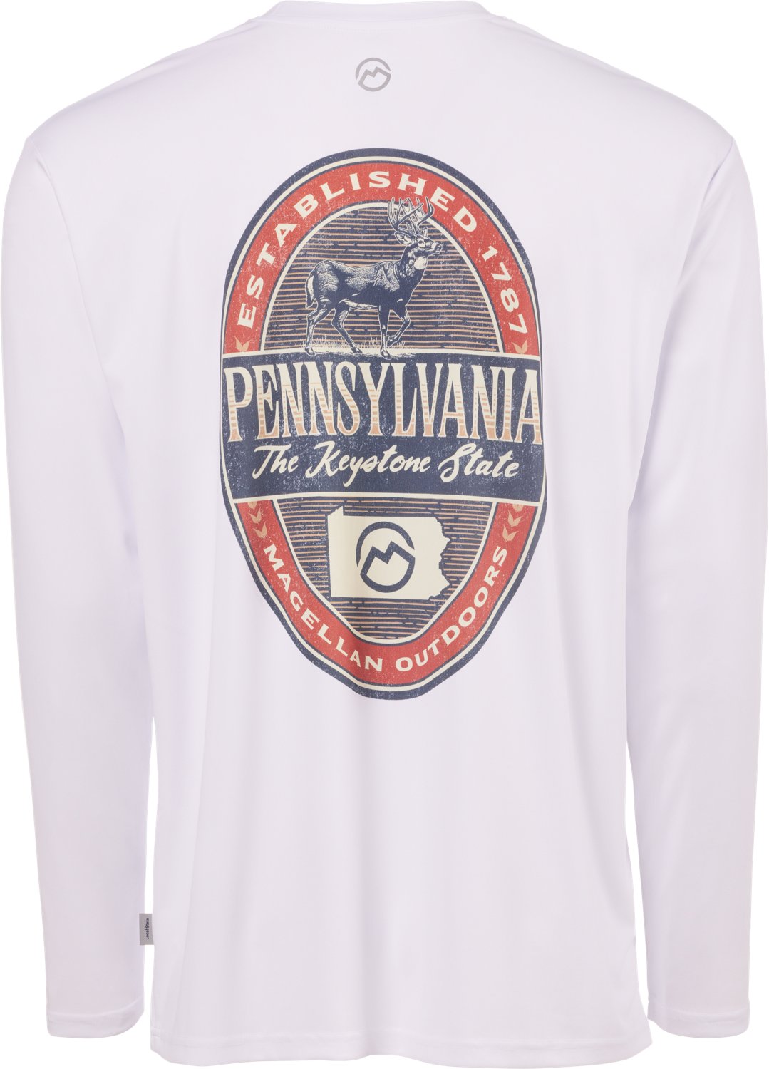 Magellan Outdoors Men's Local State Pennsylvania Graphic Crew Long Sleeve T-shirt - view number 3