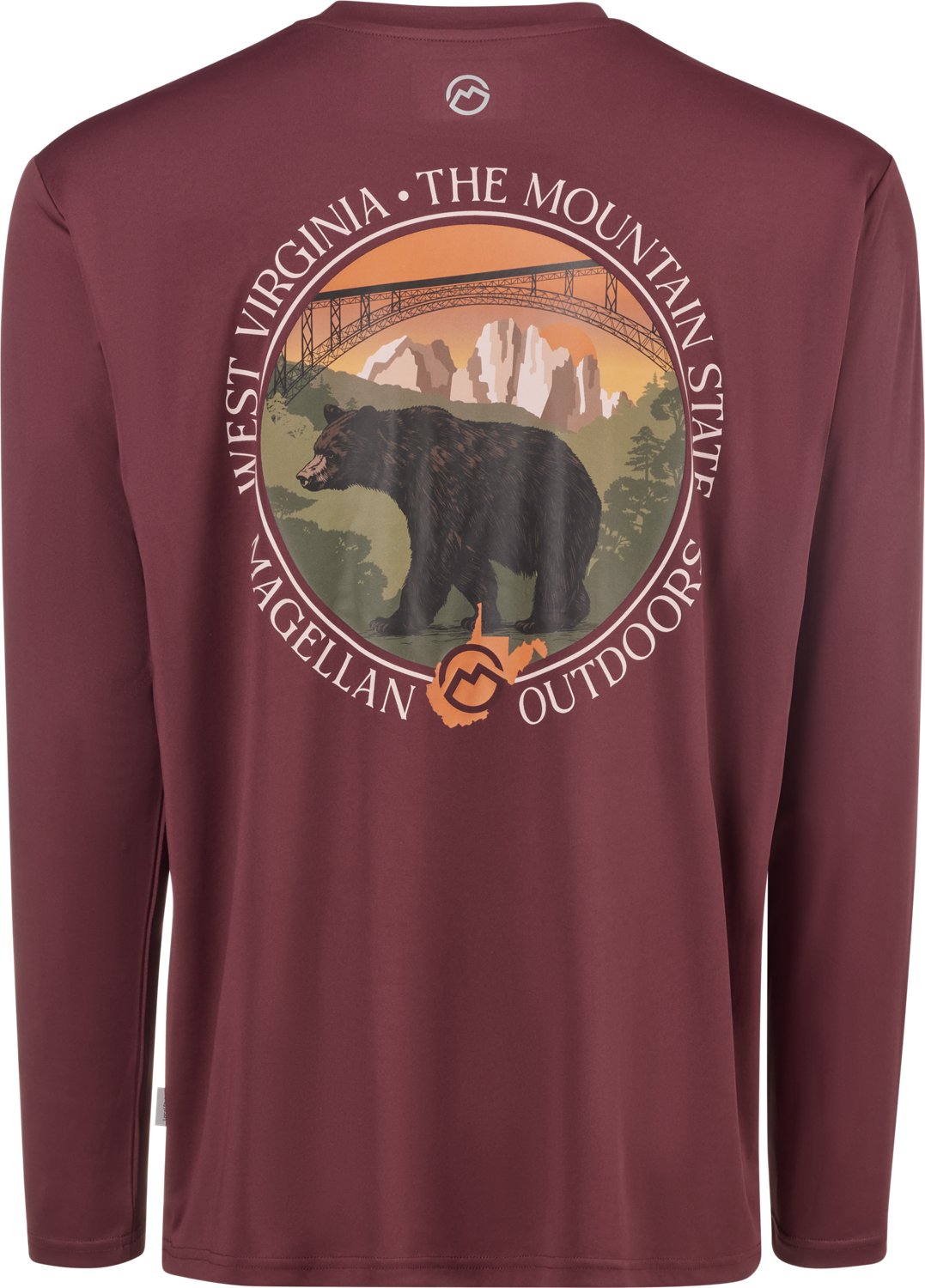 Magellan Outdoors Men's Local State West Virginia Long Sleeve Graphic T-shirt - view number 3
