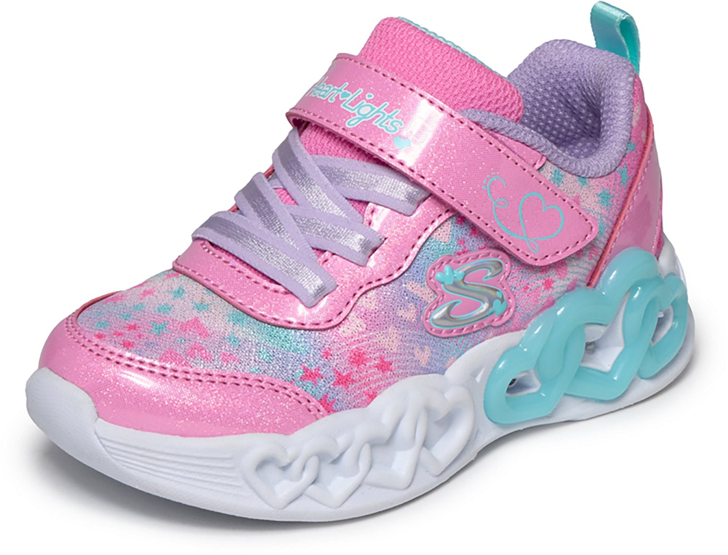 SKECHERS Toddler Girls' Infinite Heart Lights Shoes - view number 3
