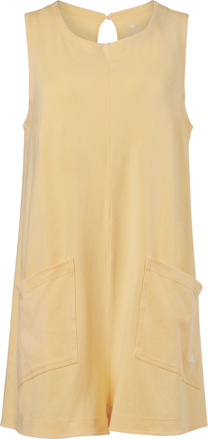 Jadelynn Brooke Women’s Club Social Effortless Mineral Wash Romper