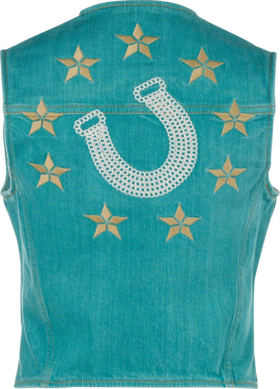 Wrangler Women's Lainey Wilson Embroidered Denim Shirt Vest - view number 2