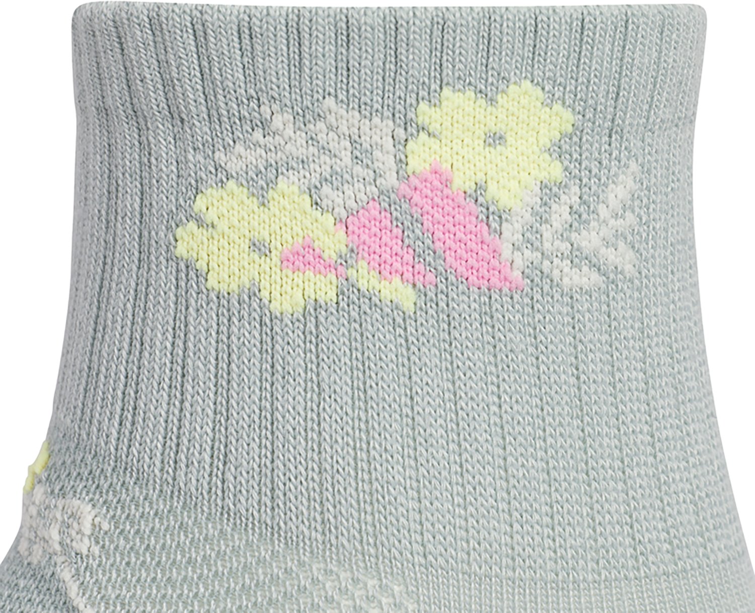 adidas Girls' Cushioned Graphic Quarter Socks 6-Pack - view number 2