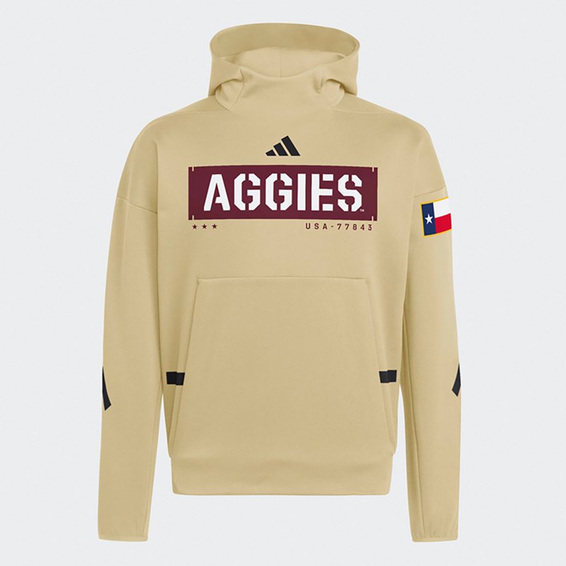 adidas Men's Texas A&M Salute To Service Aggies Block Strategy Hoodie