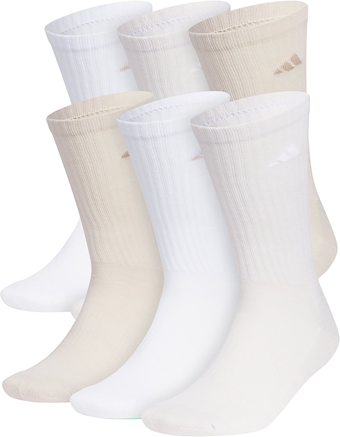adidas Men's Large Athletic Crew Socks 6 Pack