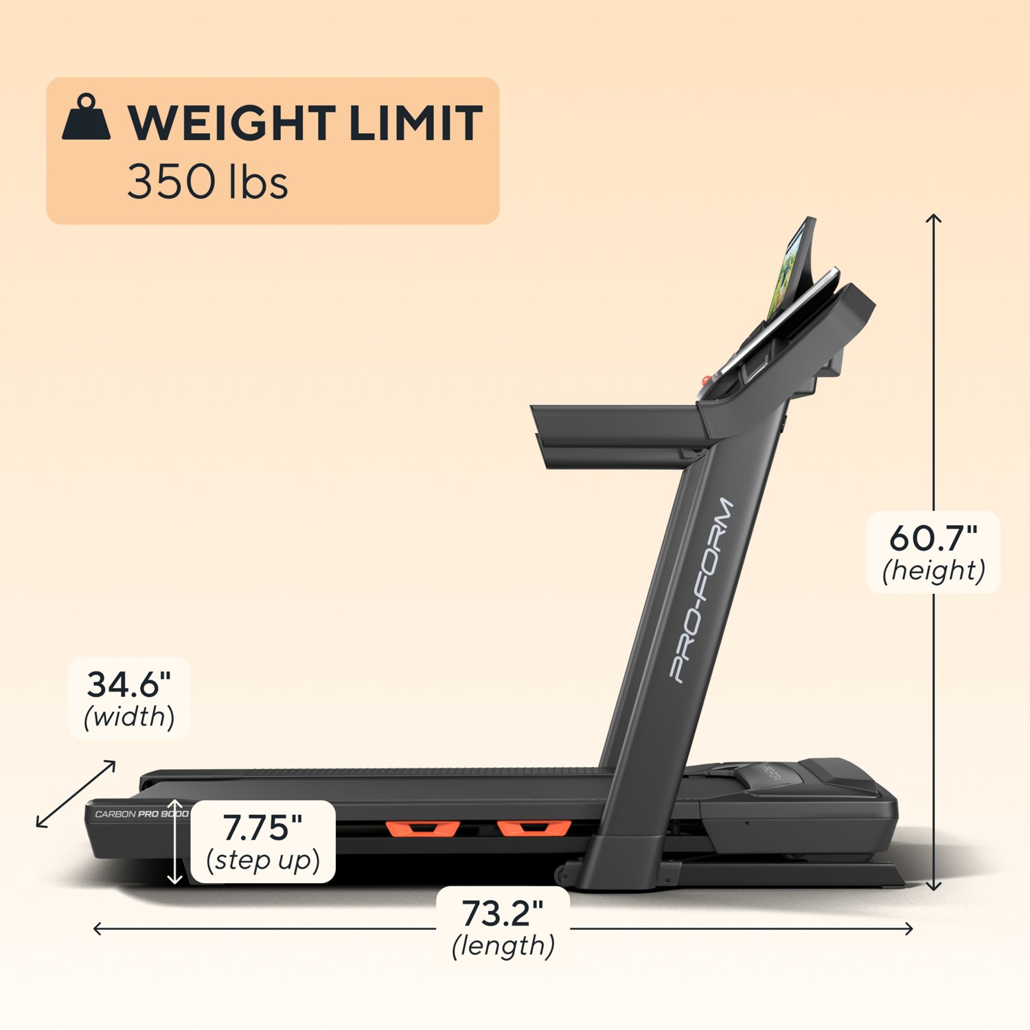 ProForm Carbon Pro 9000 Treadmill  - view number 3